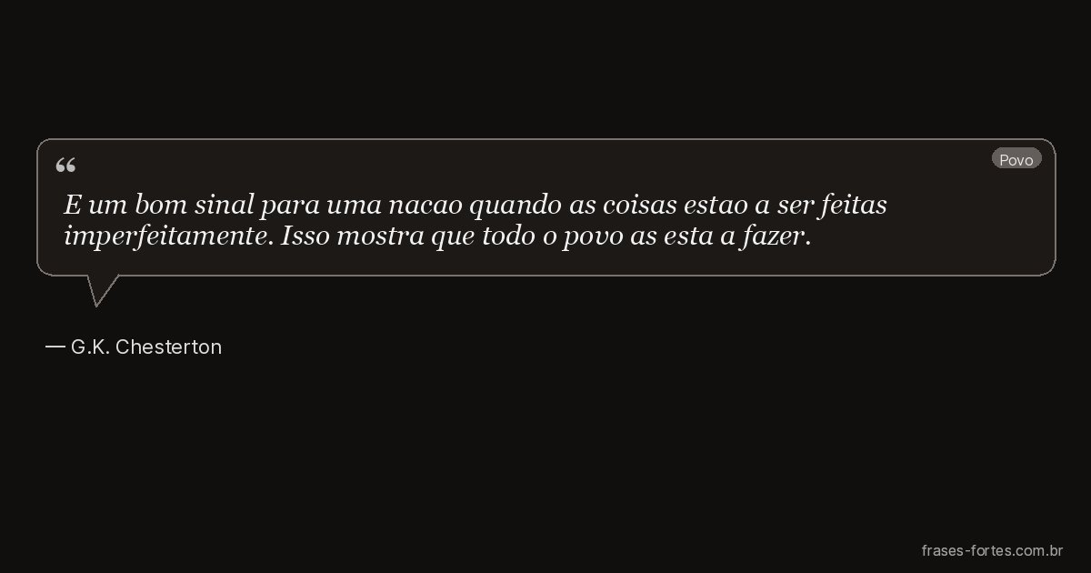 Frase de G.K. Chesterton