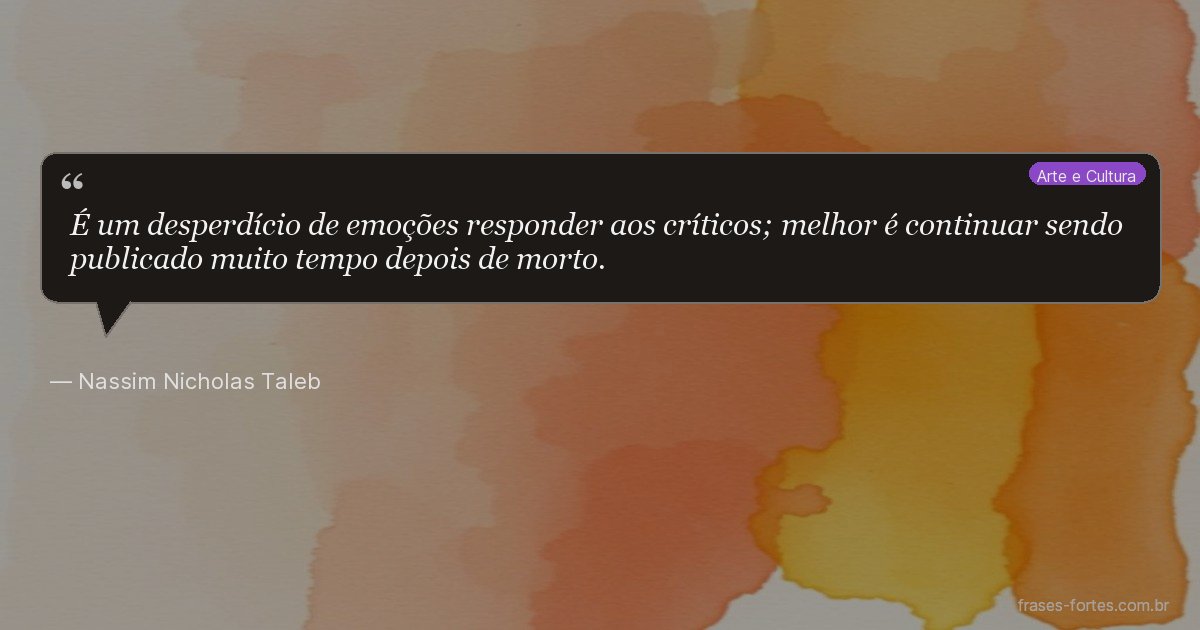 Frase de Nassim Nicholas Taleb