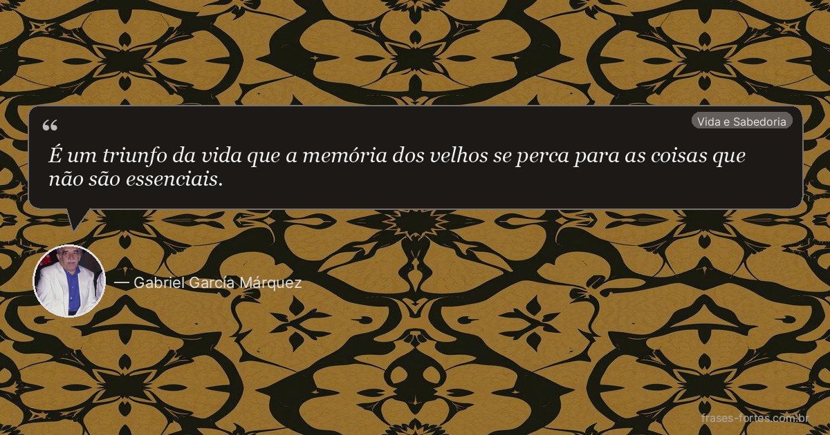 Frase de Gabriel García Márquez