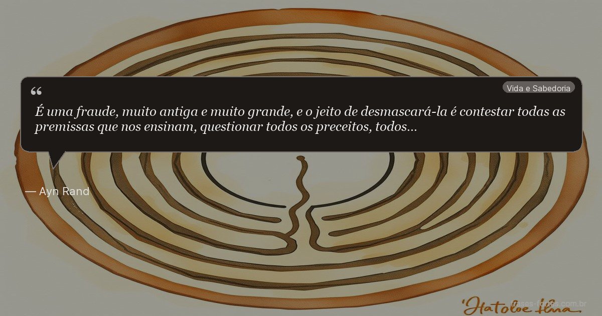Frase de Ayn Rand