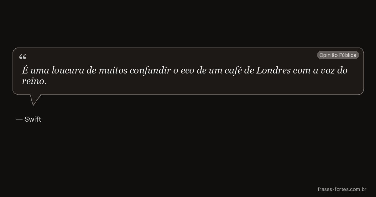 Frase de Swift