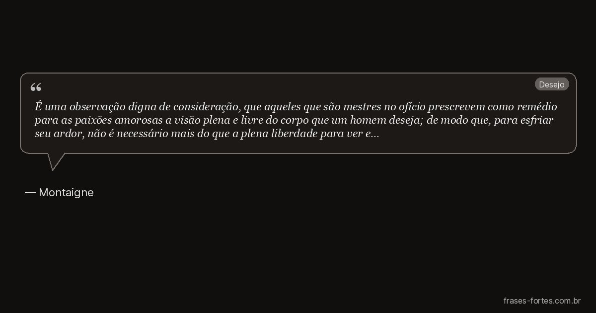 Frase de Montaigne