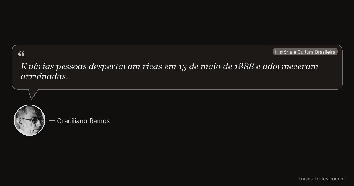 Frase de Graciliano Ramos