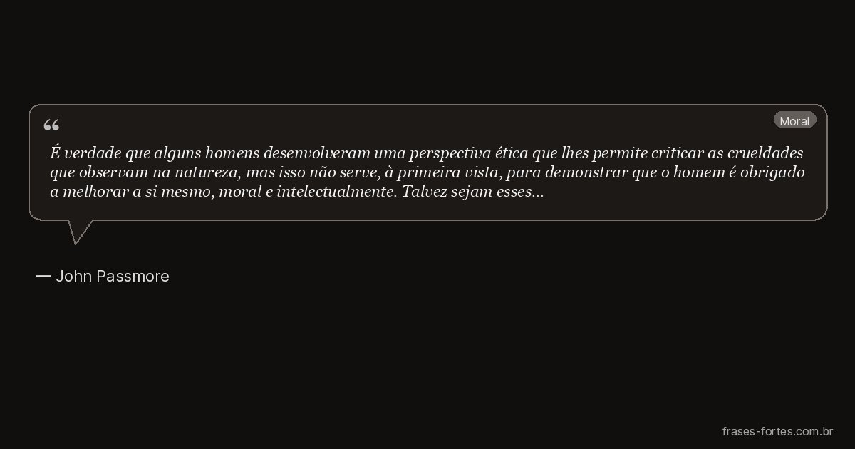 Frase de John Passmore