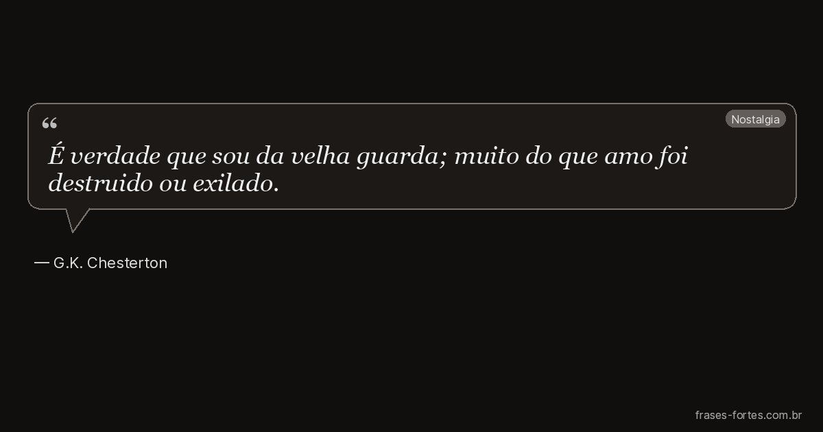 Frase de G.K. Chesterton