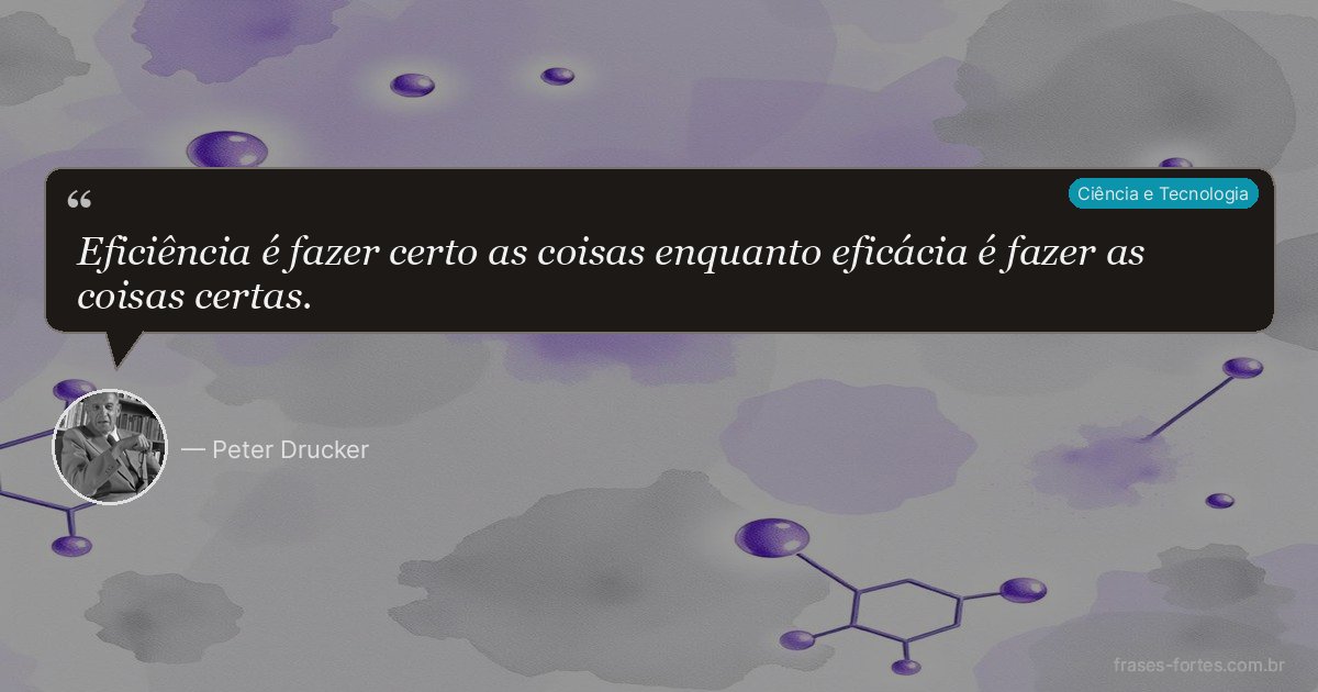 Frase de Peter Drucker