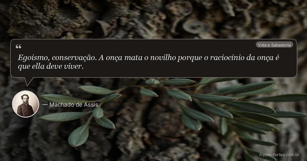 Frase de Machado de Assis