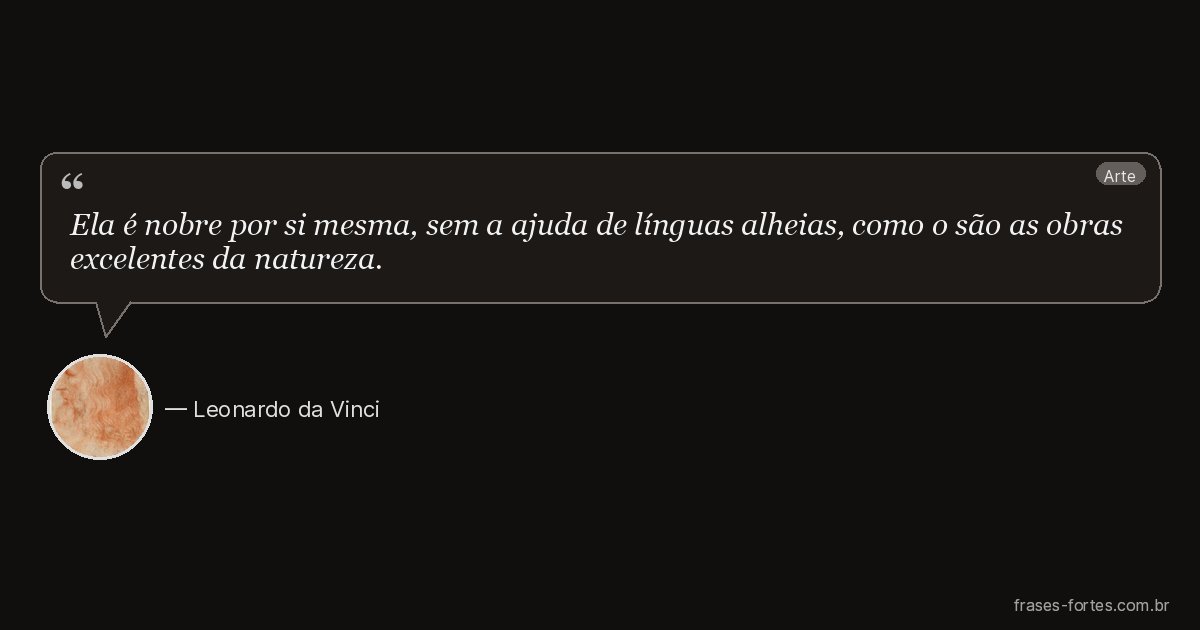 Frase de Leonardo da Vinci
