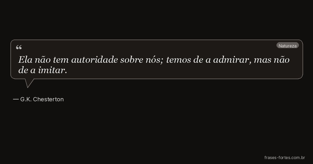 Frase de G.K. Chesterton
