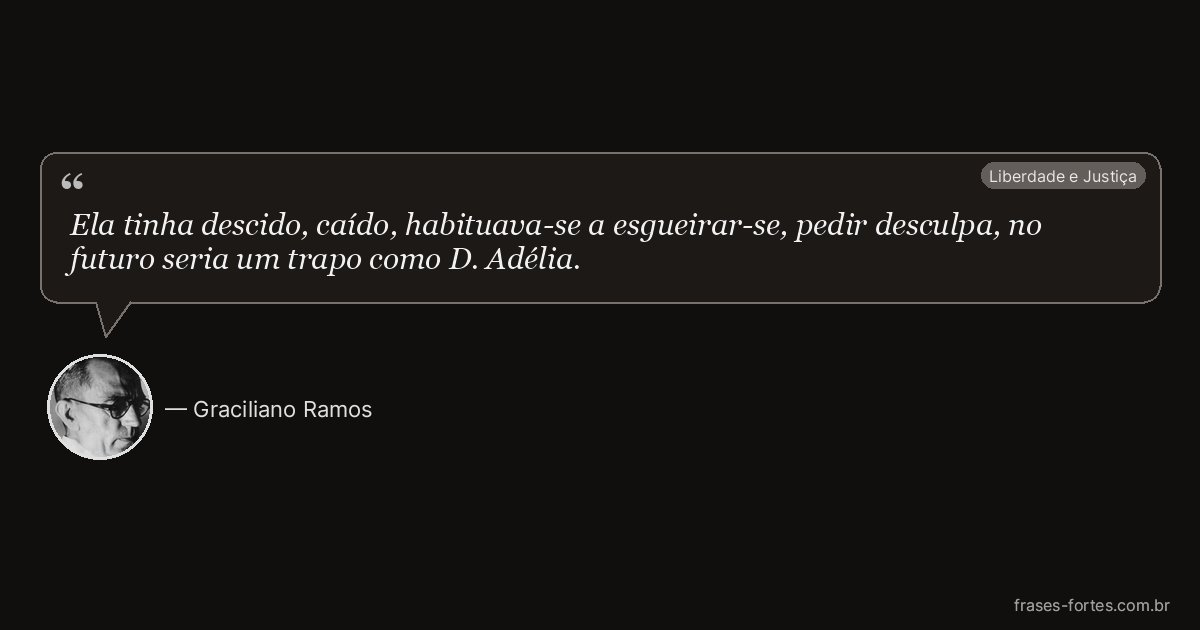 Frase de Graciliano Ramos