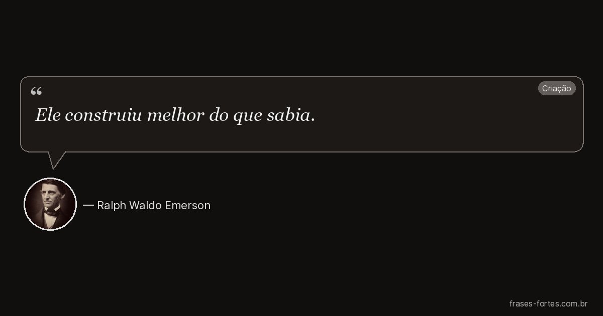 Frase de Ralph Waldo Emerson