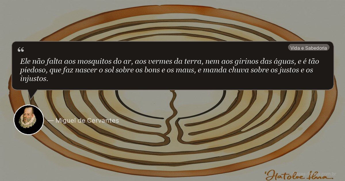 Frase de Miguel de Cervantes