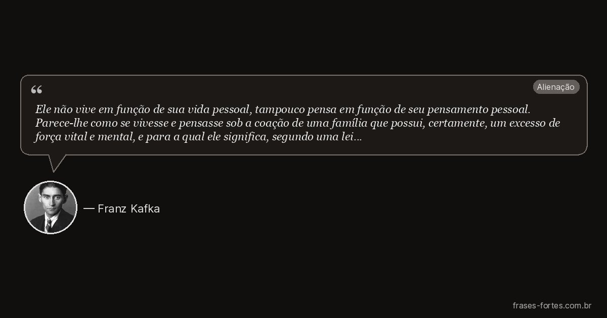 Frase de Franz Kafka