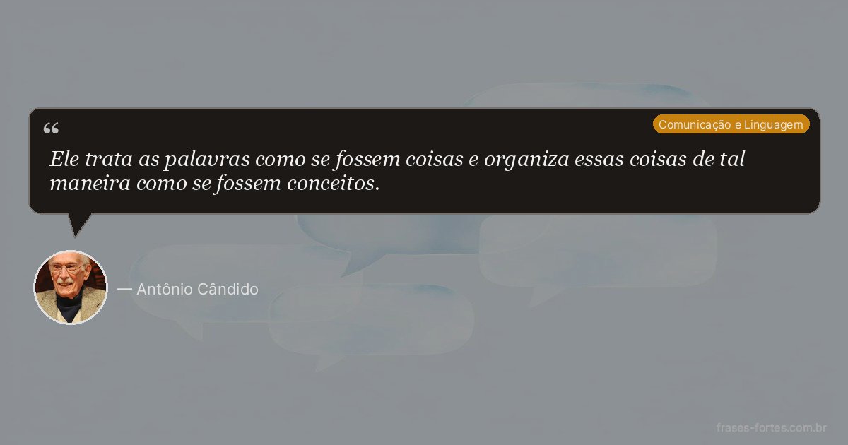 Frase de Antônio Cândido
