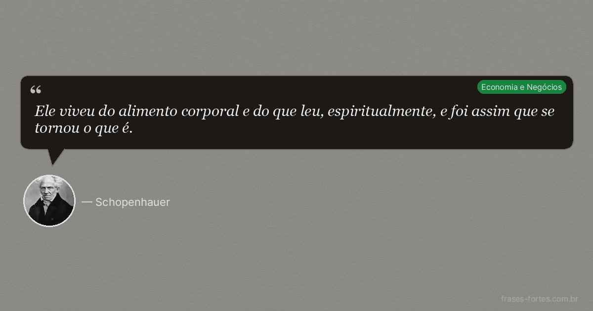 Frase de Schopenhauer
