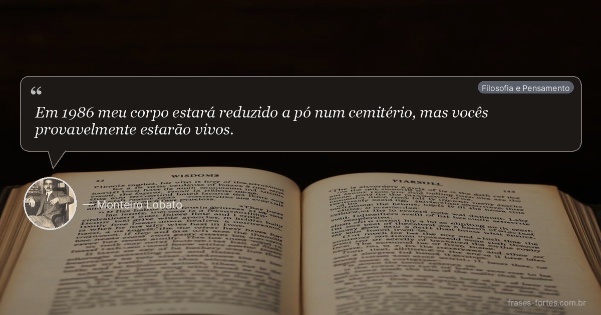 Frase de Monteiro Lobato