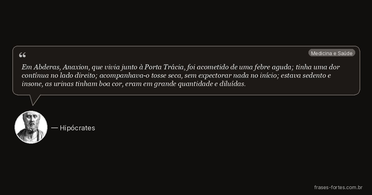 Frase de Hipócrates