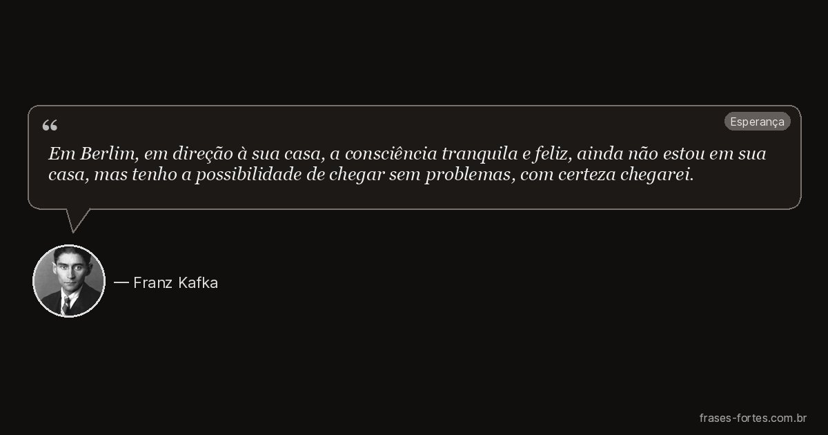 Frase de Franz Kafka