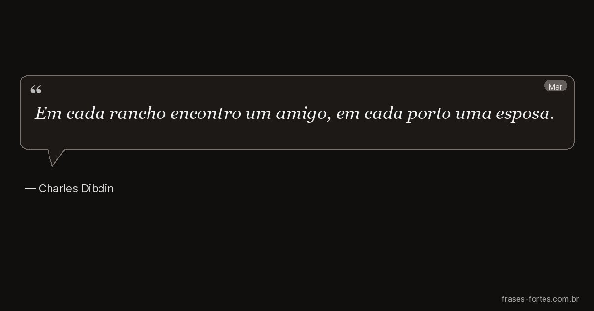 Frase de Charles Dibdin