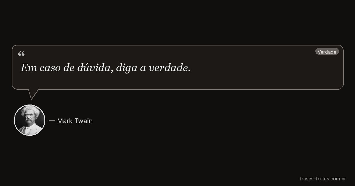 Frase de Mark Twain