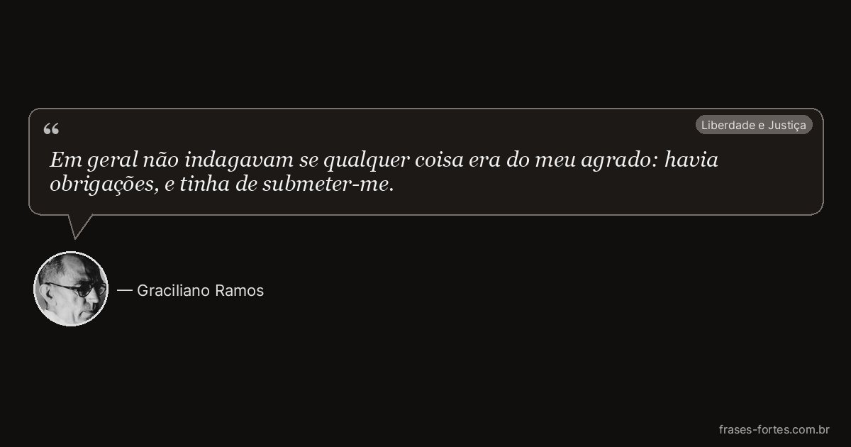 Frase de Graciliano Ramos