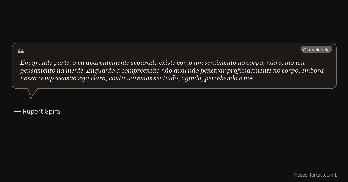 Frase de Rupert Spira