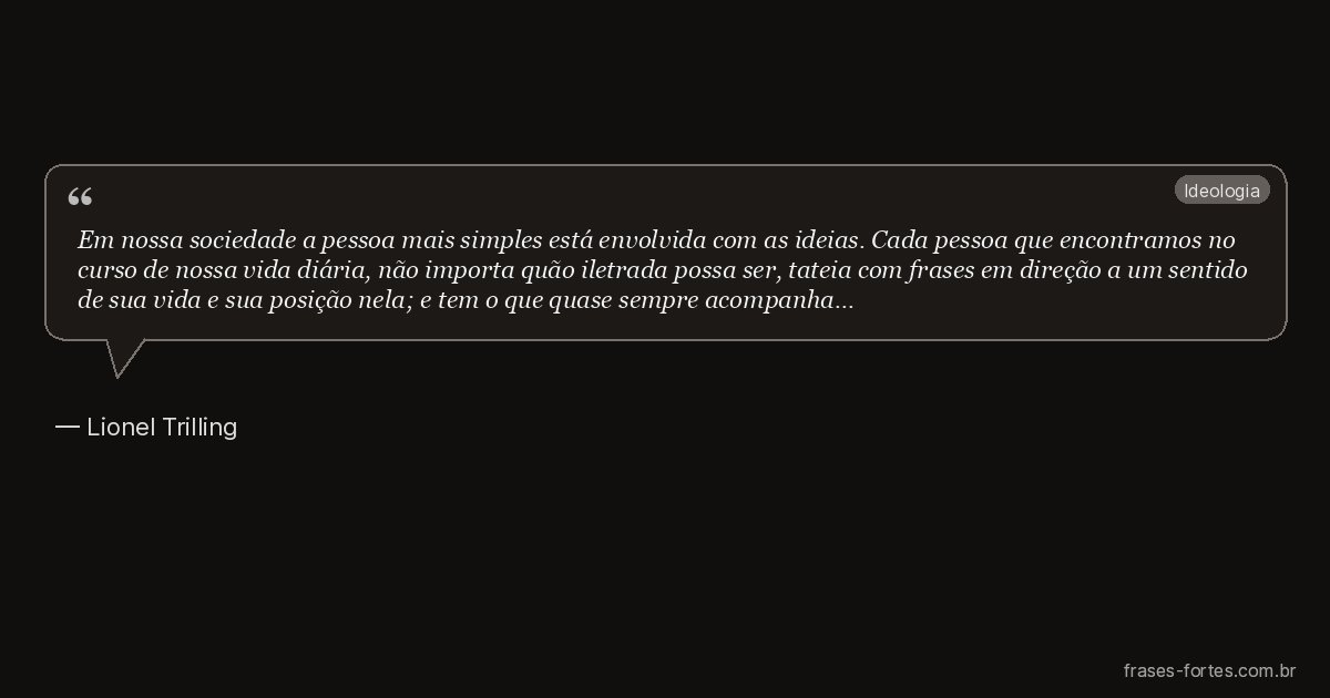 Frase de Lionel Trilling
