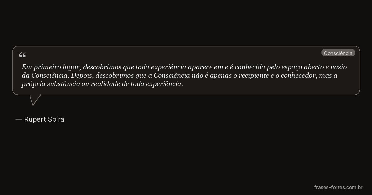 Frase de Rupert Spira