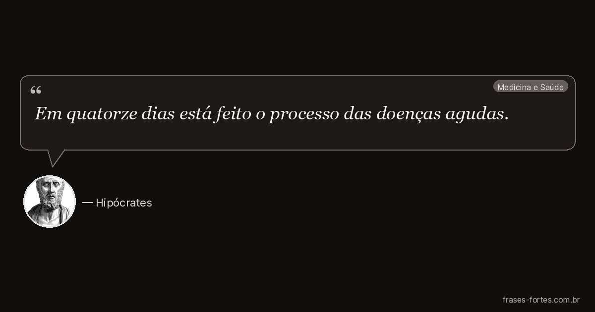 Frase de Hipócrates