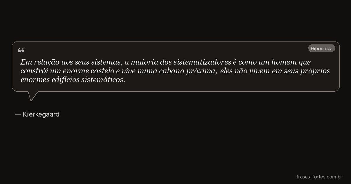 Frase de Kierkegaard