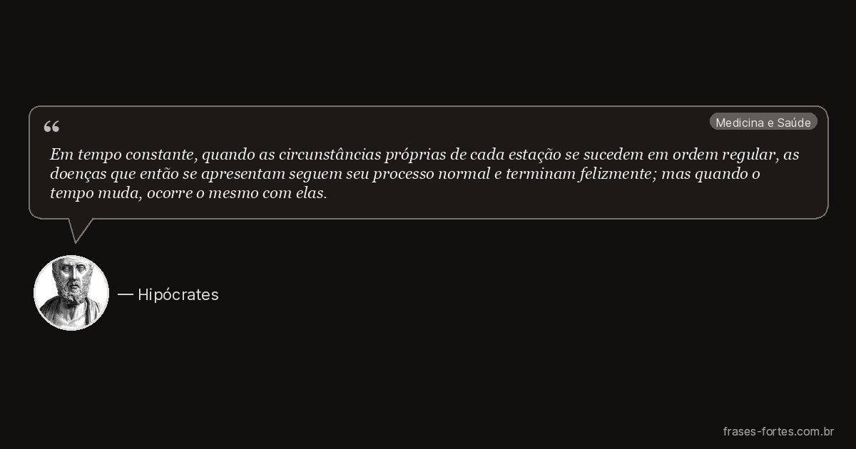 Frase de Hipócrates