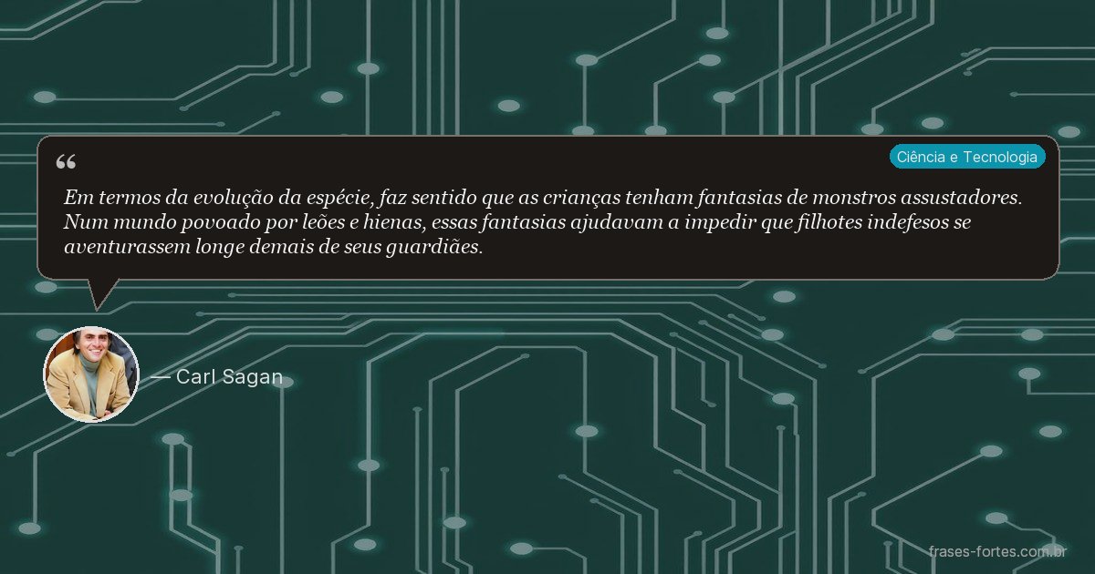 Frase de Carl Sagan