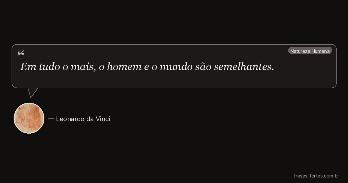 Frase de Leonardo da Vinci