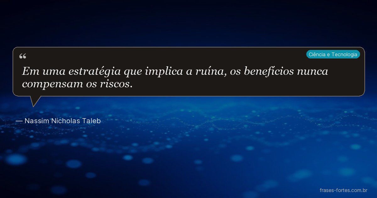 Frase de Nassim Nicholas Taleb
