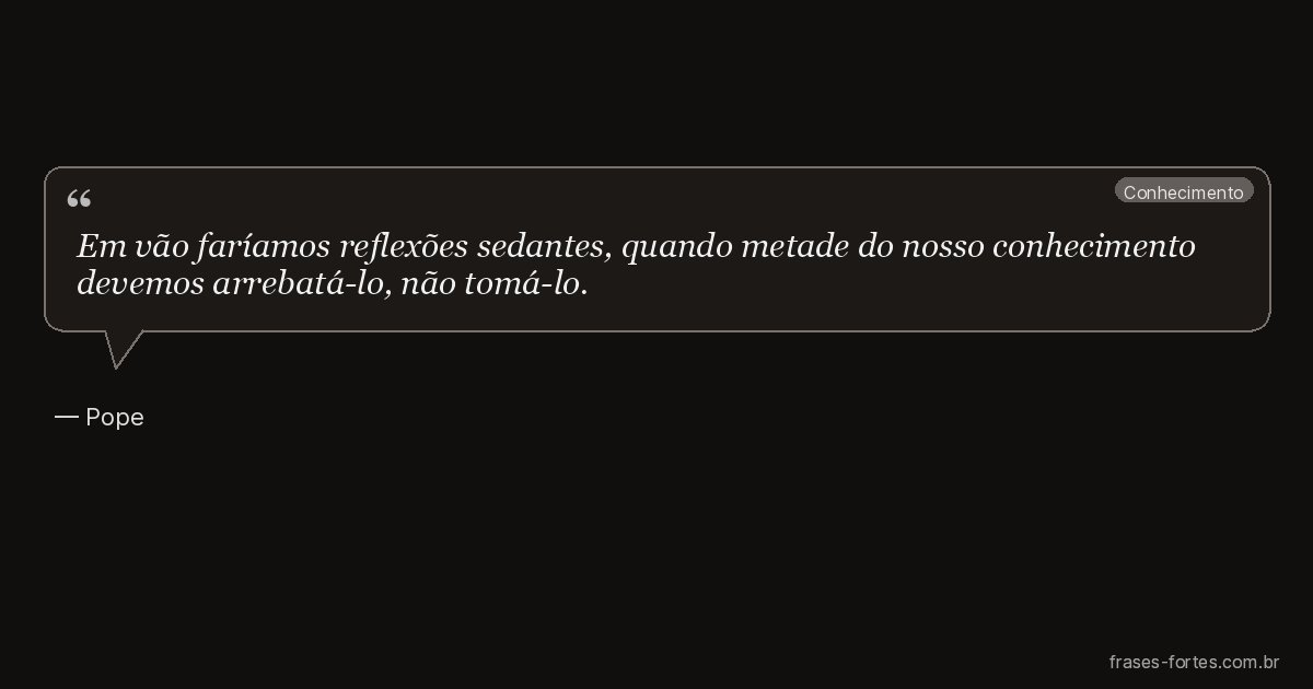Frase de Pope
