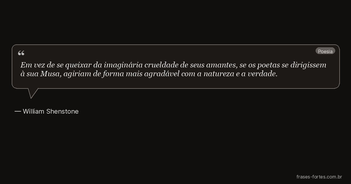 Frase de William Shenstone