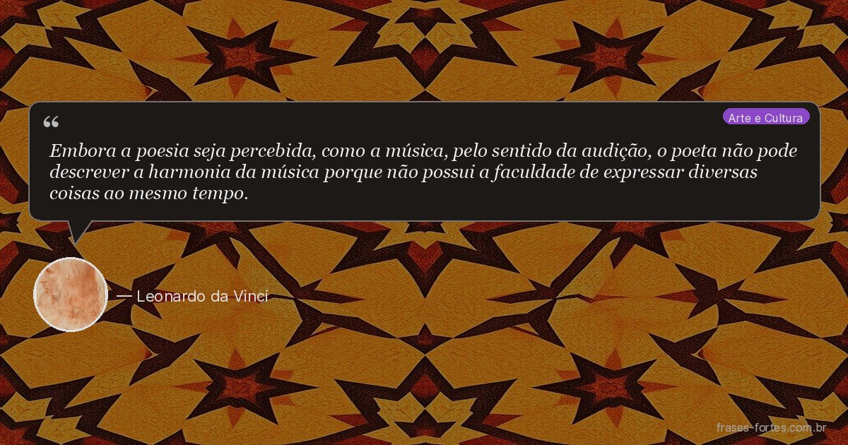 Frase de Leonardo da Vinci
