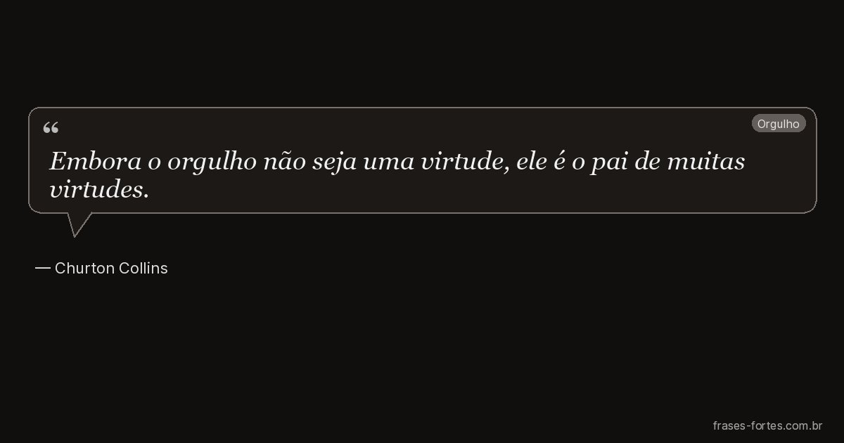 Frase de Churton Collins