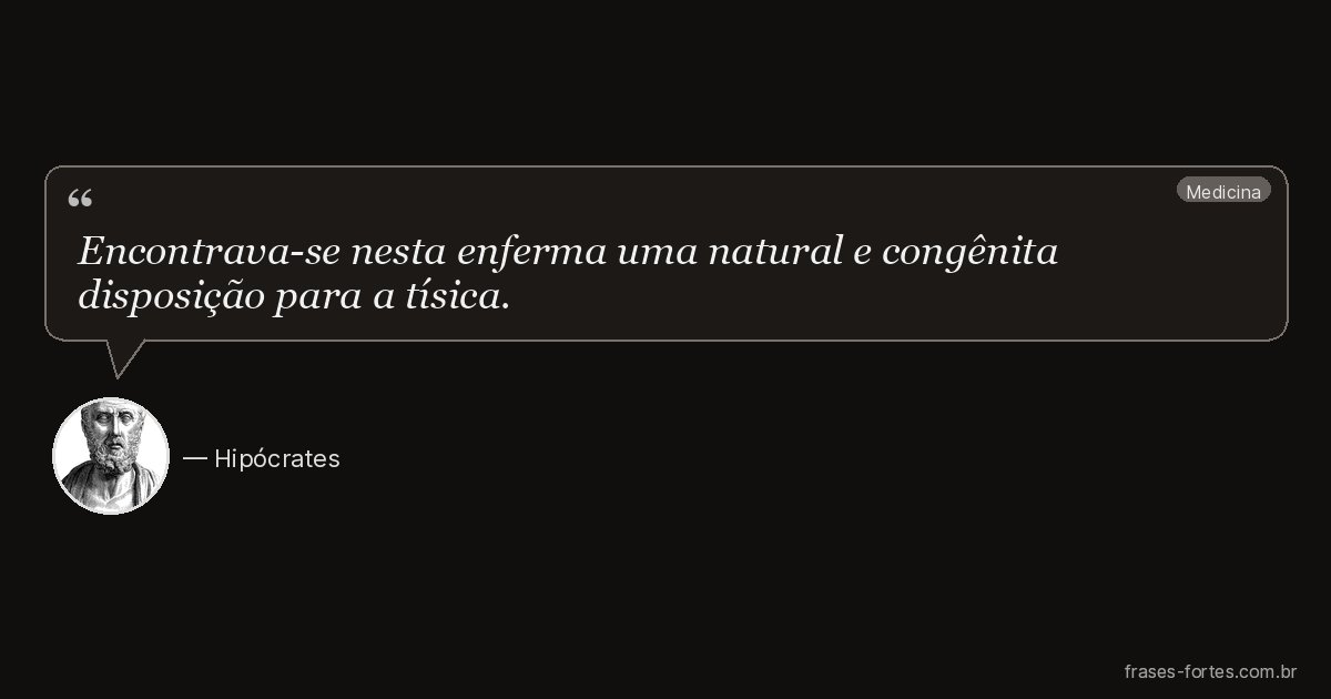Frase de Hipócrates