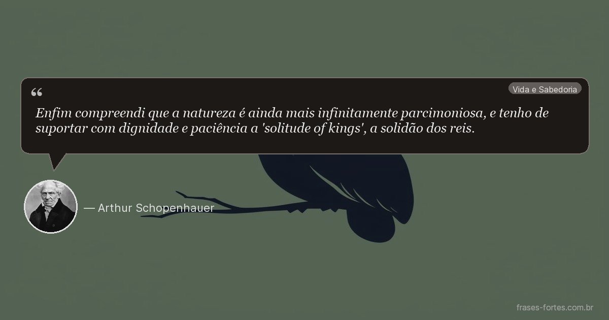 Frase de Arthur Schopenhauer