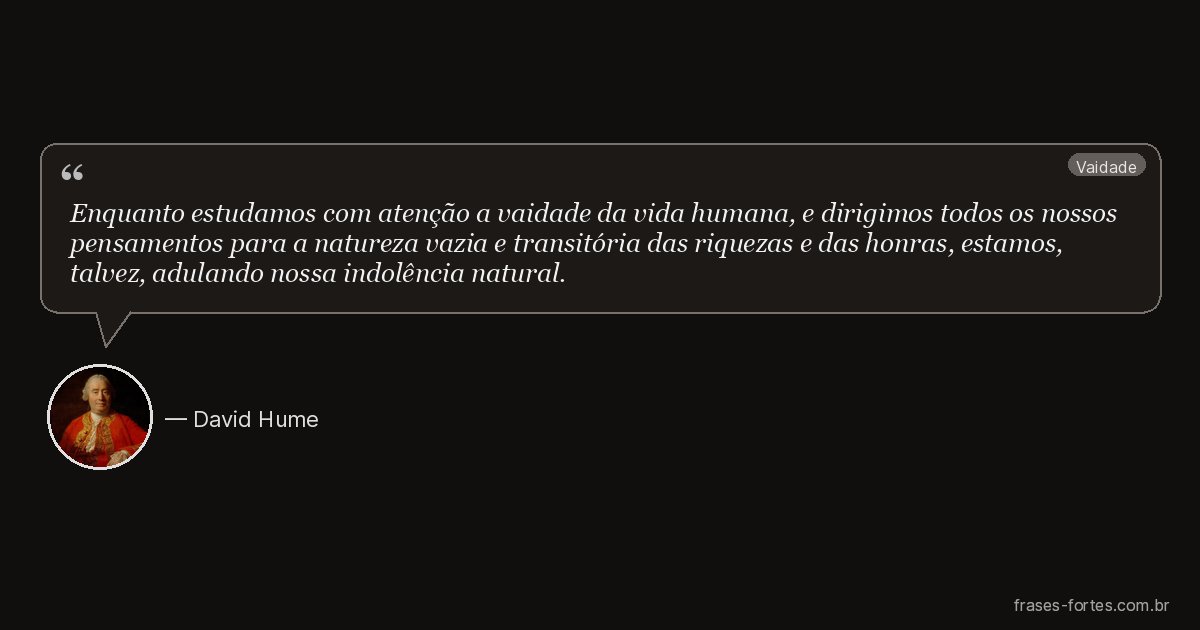 Frase de David Hume