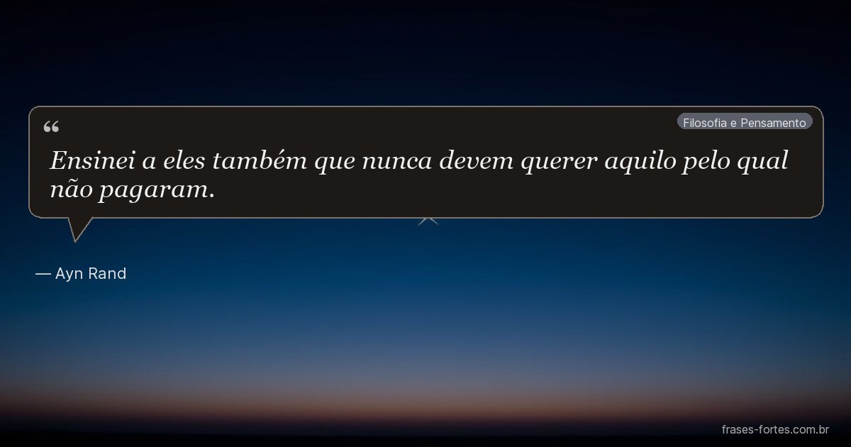 Frase de Ayn Rand