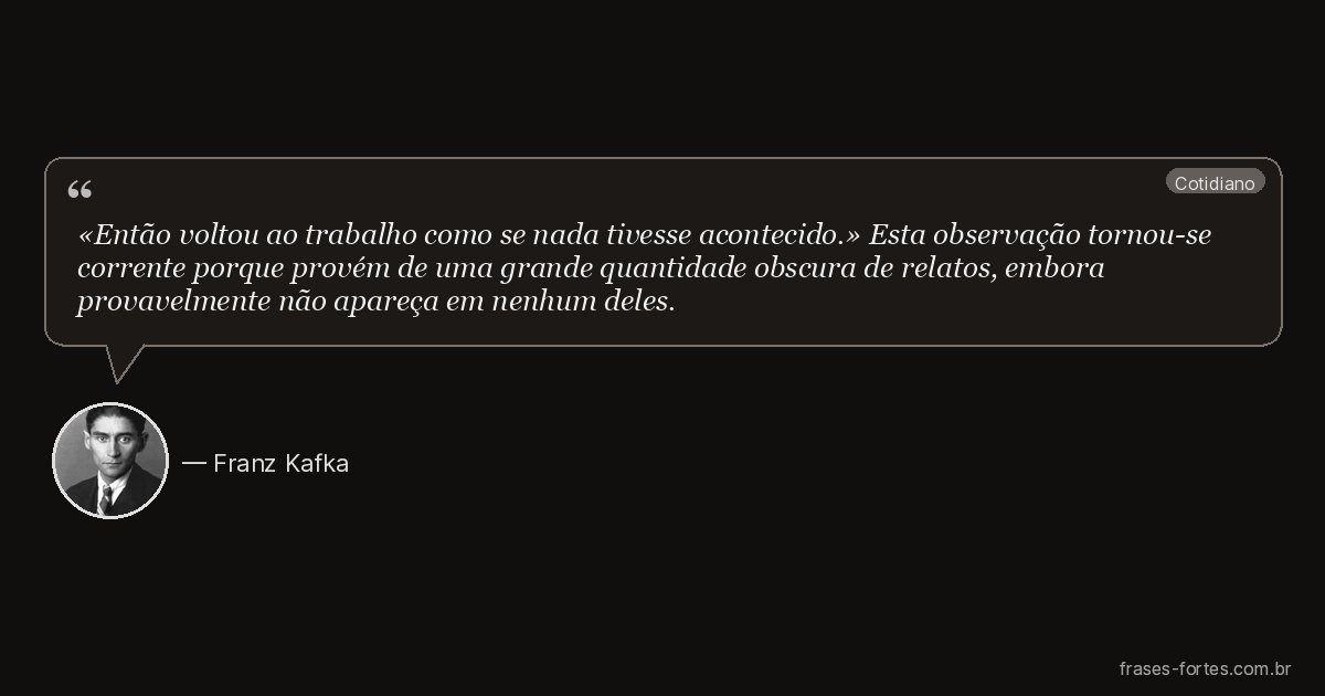 Frase de Franz Kafka
