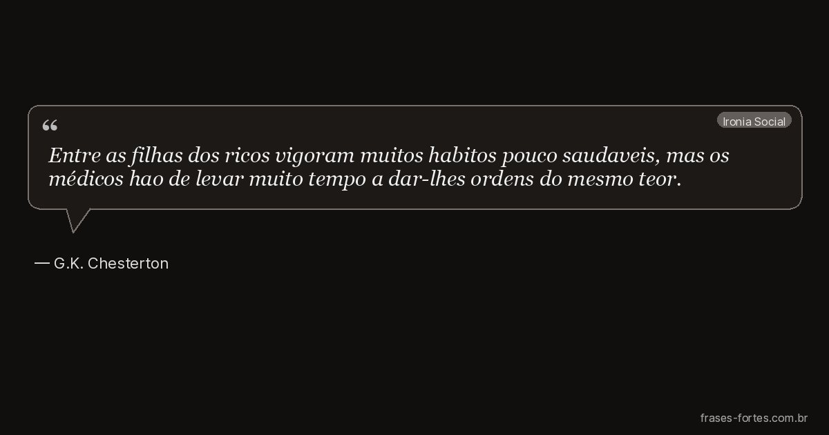 Frase de G.K. Chesterton