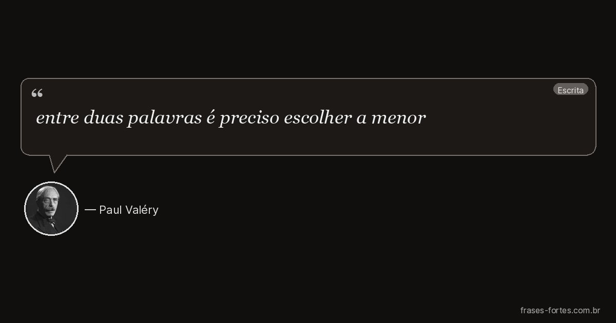 Frase de Paul Valéry