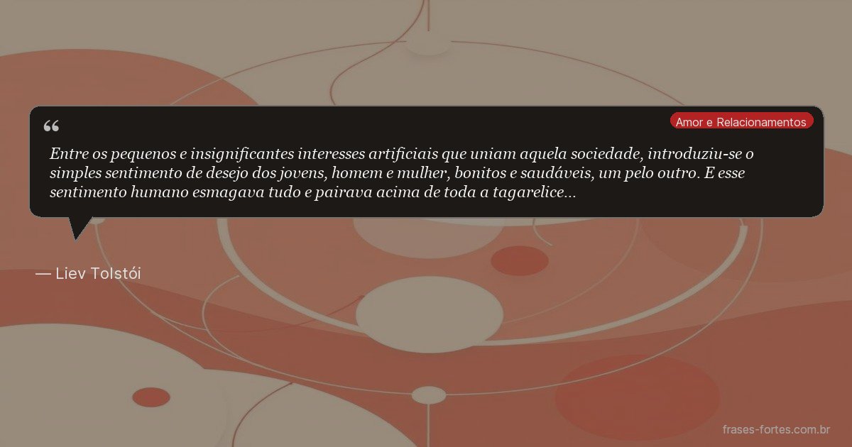 Frase de Liev Tolstói