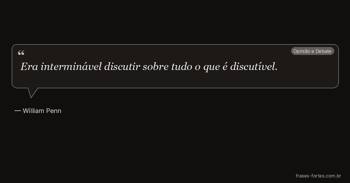 Frase de William Penn