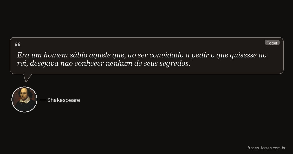Frase de Shakespeare