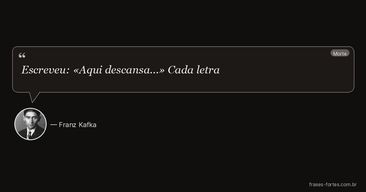 Frase de Franz Kafka