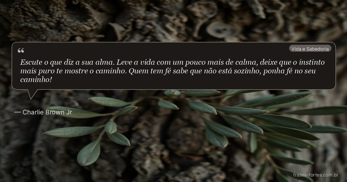 Frase de Charlie Brown Jr